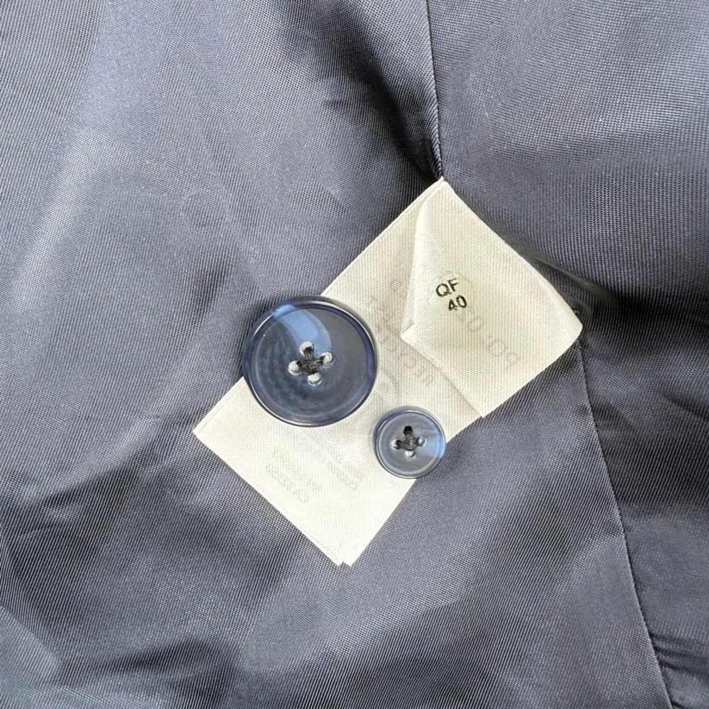 Outerknown Blazer Jacket Womens 6 Blue Single Button Sustainable Bemberg Cupro - Picture 7 of 11